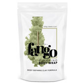 Produktbild för Fango body wrap. En vit och gron forpackning mot en vit bakgrund Produktbild för Fango body wrap. En vit och gron forpackning mot en vit bakgrund