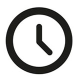 en svart illustrerad klocka som ar 20 over 12 pa vit bakgrund