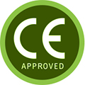 en gron ring med texten CE approved i mot en vit bakgrund en gron ring med texten CE approved i mot en vit bakgrund