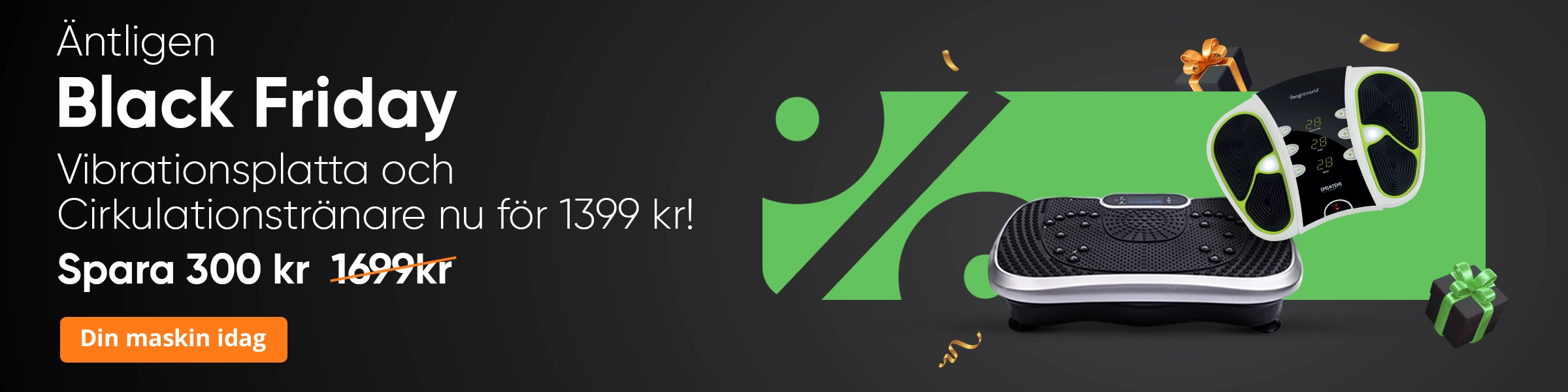 Vibration Plate offer 300 SEK off