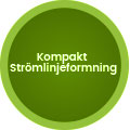 en gron ring med texten kompakt stromlinjeformning mot en vit bakgrund en gron ring med texten kompakt stromlinjeformning mot en vit bakgrund