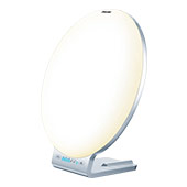 daylight therapy lampa fran sidan mot en vit bakgrund daylight therapy lampa fran sidan mot en vit bakgrund