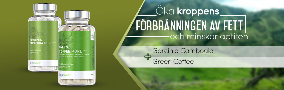 Pagebanner for produktpaket med Garcinia Cambogia Pure och Green Coffee Pure