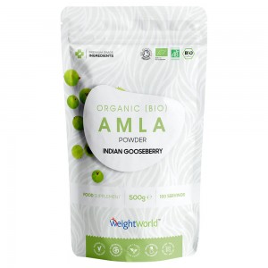 Bio Amla Pulver Bio Amla Pulver - Ekologiskt pulvertillskott för immunförsvaret, ansiktet & huden - 500 g