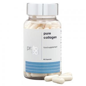 Proto-col Pure Collagen – 90 Collagen Kapslar – Naturligt rent kollagen tillskott – Motverka tecken på åldrande – 1200 mg/daglig dos