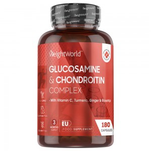 Glukosamin & Kondroitin 180 kapslar av glukosamin och kondroitin för att hjälpa till med ens aktiva liv och ens leder