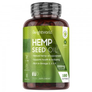 Hampfröolja hemp seed oil softgels stödjer hälsa och välbefinnande