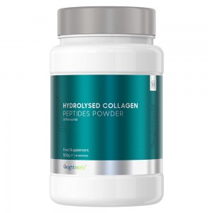 Hydrolysed Collagen Peptide Powder – Hydrolyserat Kollagen pulver för muskler, leder och slät hud – Idealisk för muskelbyggnad och återhämtning – 200g
