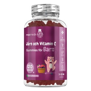 Järn och C-vitamin vingummin för barn