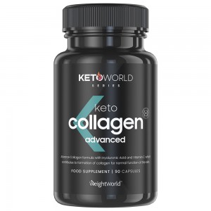 Keto Collagen Advanced – Kraftfull styrka, låg sockerhalt – Perfekt för Keto Dieten – Med NatiCol Collagen – Stöttar leder, hud och ben – 90 Kapslar
