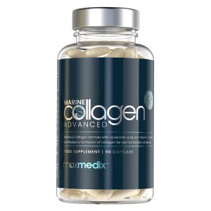 Marine Collagen Advanced – Kollagentillskott för hud, ben och leder – Kosttillskott med hyaluronsyra, Vitamin C och Zinc – 90 kapslar