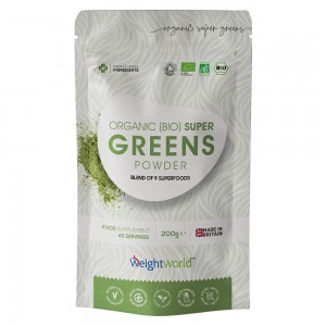 Ekologiskt Super Greens Pulver - Naturlig superfoodblandning för vikthantering & vitalitet - 200g Ekologiskt Super Greens Pulver - Naturlig superfoodblandning för vikthantering & vitalitet - 200g