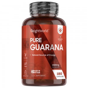 pure guarana för en aktiv livsstil, träning, sport och ökande av energi