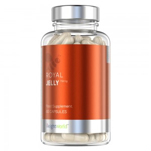 Royal Jelly - Naturligt tillskott från bin som ger ett starkare immunförsvar- WeightWorld - 60 kapslar Royal Jelly - Naturligt tillskott från bin som ger ett starkare immunförsvar- WeightWorld - 60 kapslar