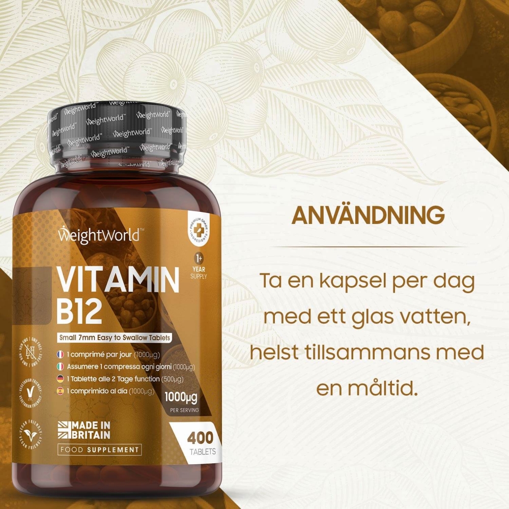 vitamin b12 för välmående och vitalitet