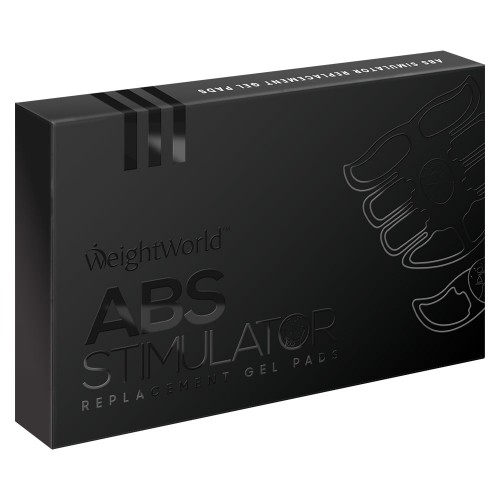 8 pad ab stimulators, magtranares, svarta forpackning mot en vit bakgrund