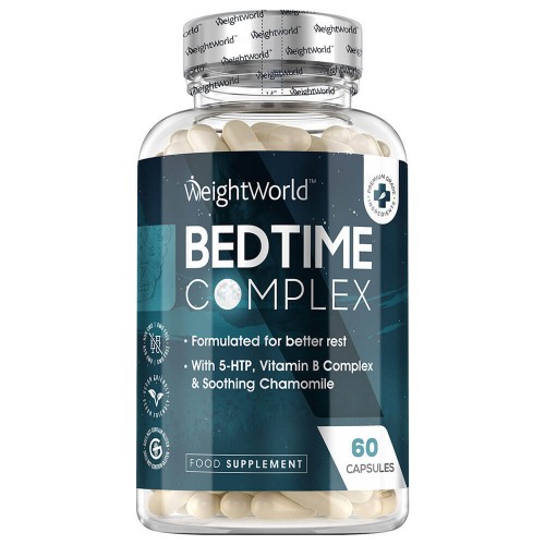 Mat Bedtime Complex - Naturlig insomningshjälp - Med 5-HTP, kamomill och B-vitamin - 60 kapslar