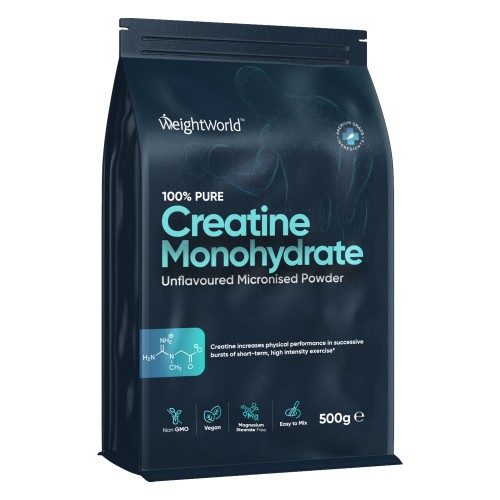 Kreatinmonohydratpulver 1 kg - smaklöst kreatinpulver för muskeluppbyggnad