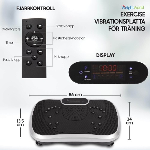 Vibrationsplatta för träning och viktminskning