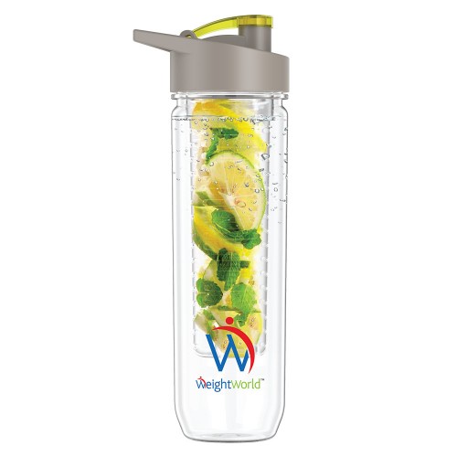 Fruit Infuser Bottle - Gör eget smaksatt vatten med frukter och bär -  Gör smaksatt vatten hemma - Diskmaskinsvänlig - BPA-fri - 800ml