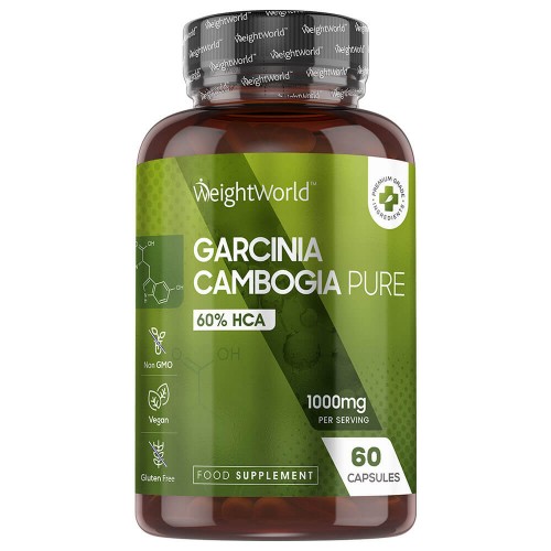 Garcinia Cambogia 1000mg, 60 kapsler - Aptitdämpande bantningspiller - Vegansk