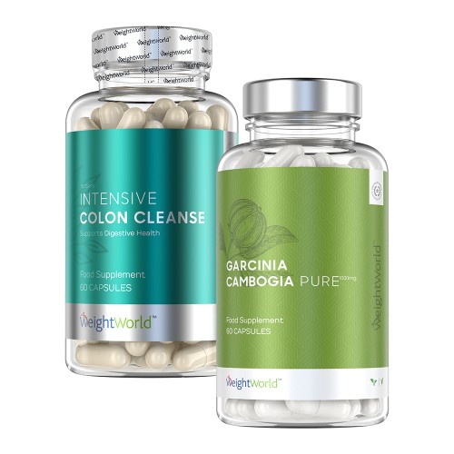 Garcinia Cambogia & Intensive Colon Cleanse viktminskningspaket & detoxkur