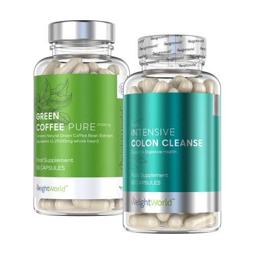 Coffee and Cleanse Twin Pack - Kosttillskott för både vikthållning & vitalitet - 2x 90 kapslar