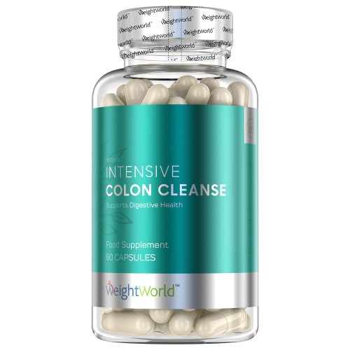 Intensive Colon Cleanse - 60 kapslar mot förstoppning, gaser och uppblåsthet - 10 dagars detox som främjar de goda bakterierna i tarmen