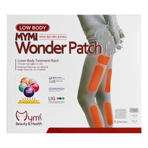 Low Body  Wonder Patch - 18 viktminskningsplåster för lår och ben - Naturliga bantningsplåster med Koffein och Guarana - För viktkontroll