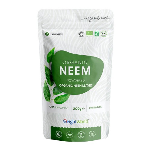 Ekologiskt Neem Pulver, 200 g - Växtbaserat pulvertillskott för immunförsvaret & detox - Vegansk