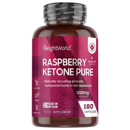 Raspberry Ketone Pure 1200mg - 100 % hallonketon