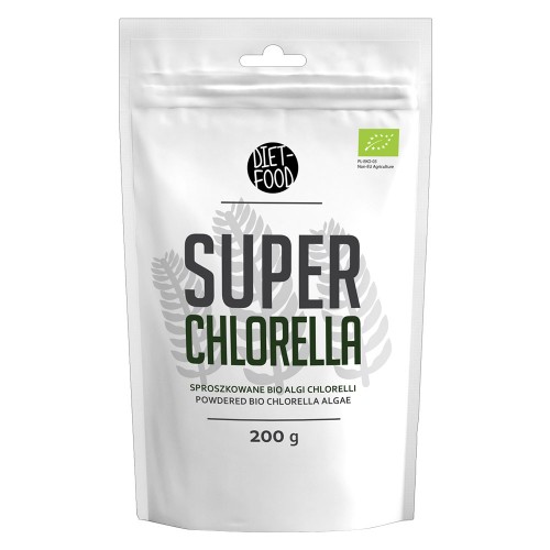 Super Chlorella Powder från  - 200 g - Ekologiskt alg-pulver - med aminosyror och 60% protein