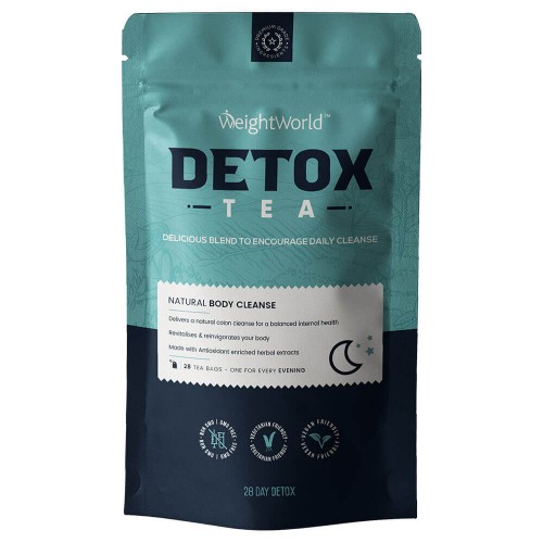 Detox Te, 28 dagars detox - Aptitdämpande detoxkur med grönt te, vitt te, anisfrö, nässelblad, maskrosrot och grönmynta