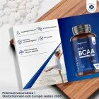 En broschyr på BCAA från WeightWorld som beskriver fördelarna om man köper det från WeightWorld