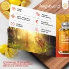 Ett papper som har en bild på Vitamin D3 Gummies som nämner vad man får om man beställer ifrån WeightWorld.