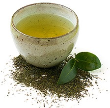 halsofordelar med japanskt matcha gront te