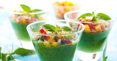 Grön gazpacho med chlorella