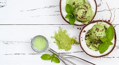 Matcha Kokosglass