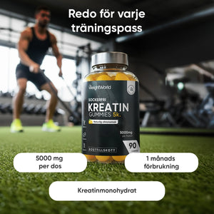 Kreatinmonohydrat Vingummin 5000 mg