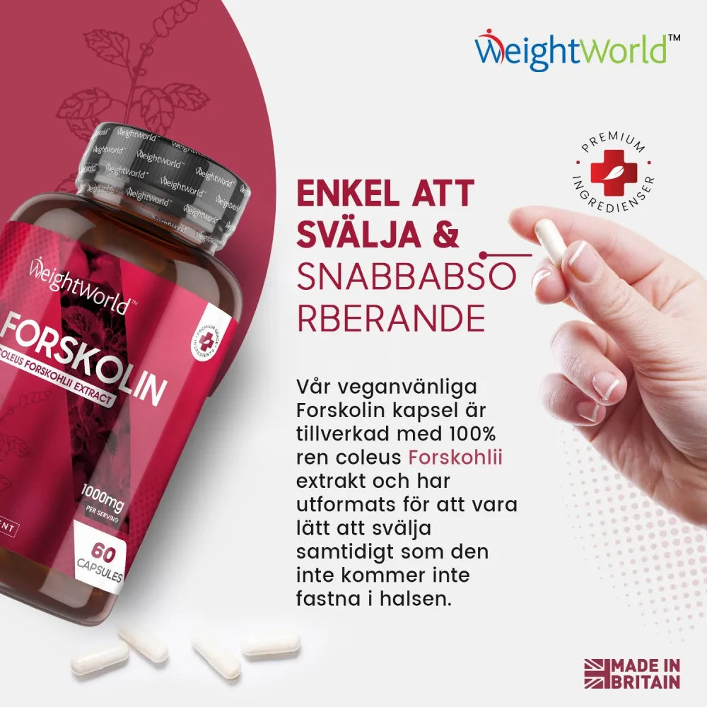 Få kontroll på vikten med forskolin kapslar från WeightWorld