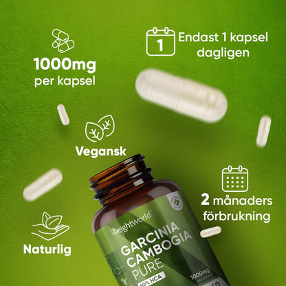 Garcinia Cambogia från WeightWorld hjälper mot aptiten som därmed kan hjälpa med viktminskningen