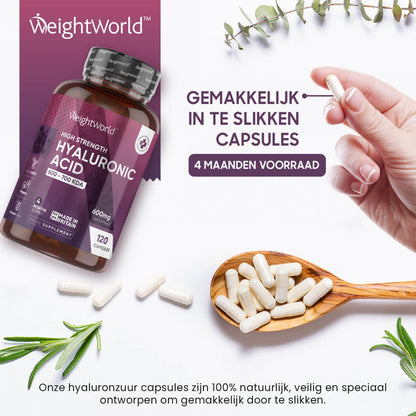 Lättsvalda Hyaluronsyra kapslar för hjälp med anti-aging