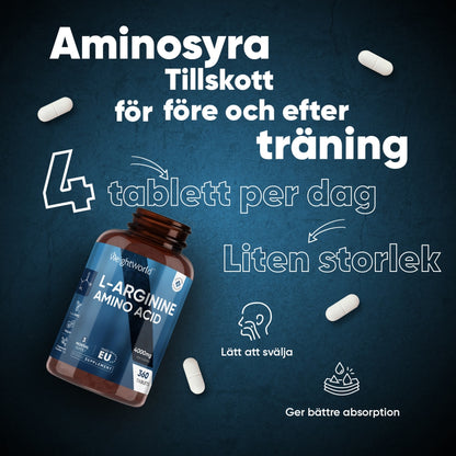 L-arginin att ta 4 gånger om dagen