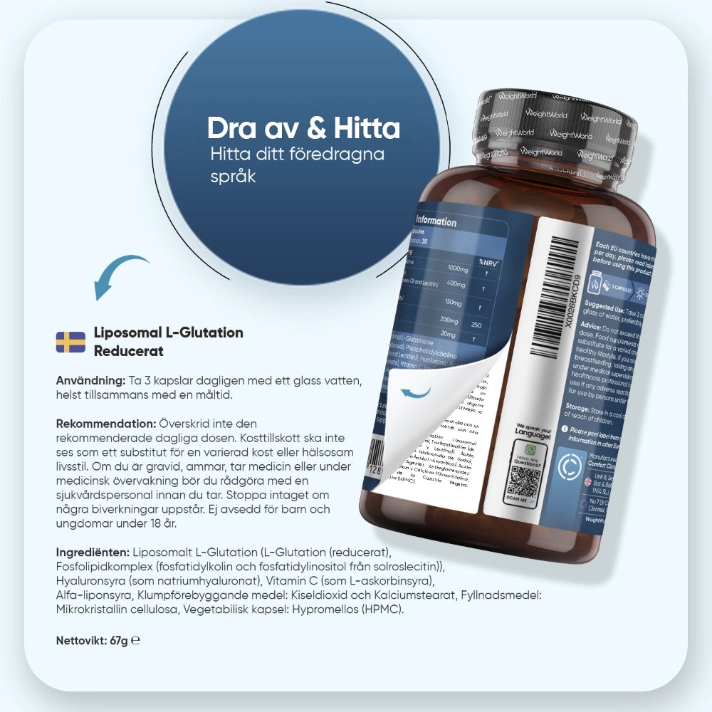 Köp Liposomal L-Glutation Komplex, 90 kapslar