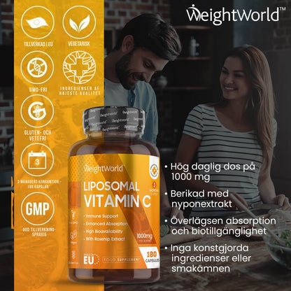 C vitamin 1000 mg kapslar för hälsan och välmående