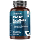 Kollagenflaska med marint kollagen och hyaluronsyra, 120 kapslar