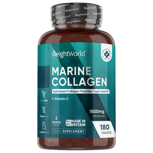 Kollagen tabletter med vitamin C för huden