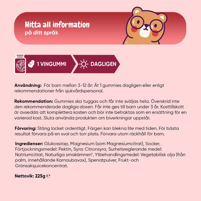 Magnesium Gummies för barn