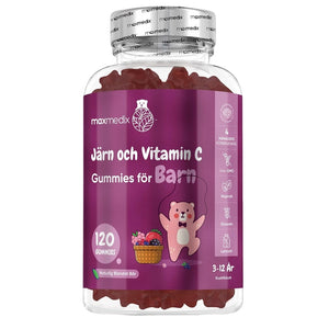 Järn och Vitamin C Gummies för barn