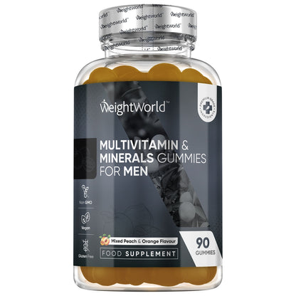 Multivitamin Gummies för män för att stötta hälsa och välmående